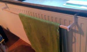 Wäschetrockner an der Heizung